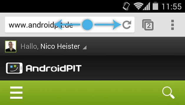 chrome gesten tab wechsel
