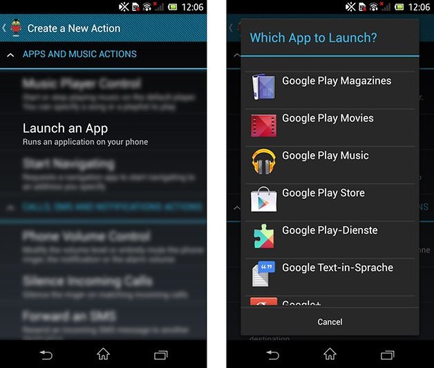 condi app action