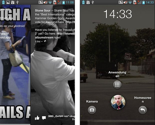 facebook home lockscreen