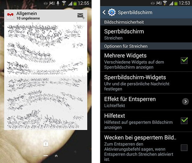 galaxy s3 widgets sperrbildschirm
