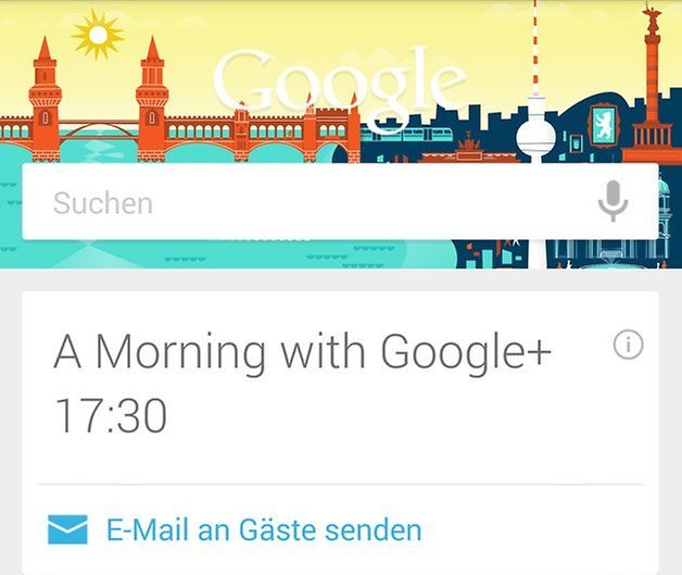 google now kalender anzeige