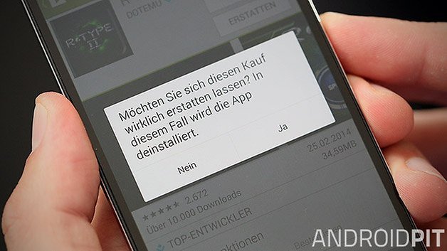 google play store app erstatten