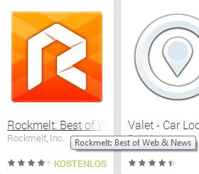 google play store app name mouse over