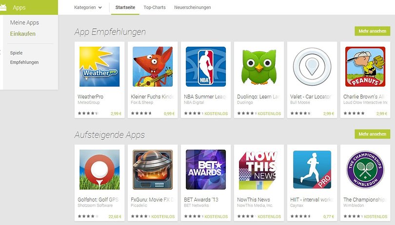 Google Play Store: Die Änderungen im Überblick