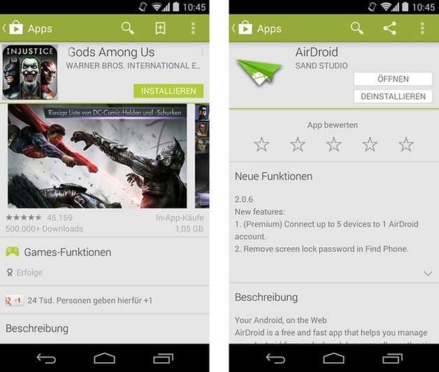 google play store in app kauf bewertung