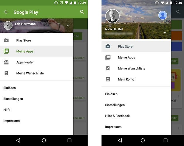 Update des Google Play Stores bringt ein unnötig großes Menü | AndroidPIT