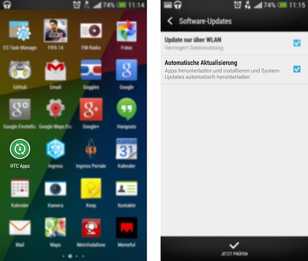 htc sense 5 5 apps updates