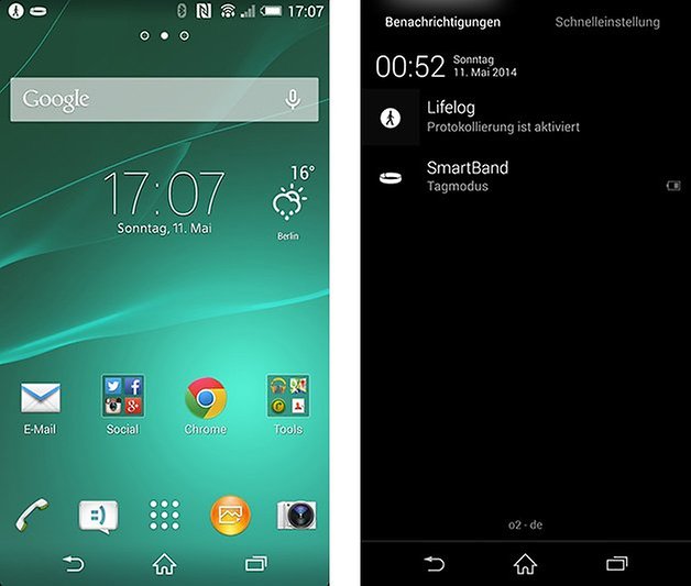 lifelog benachrichtigungen icons