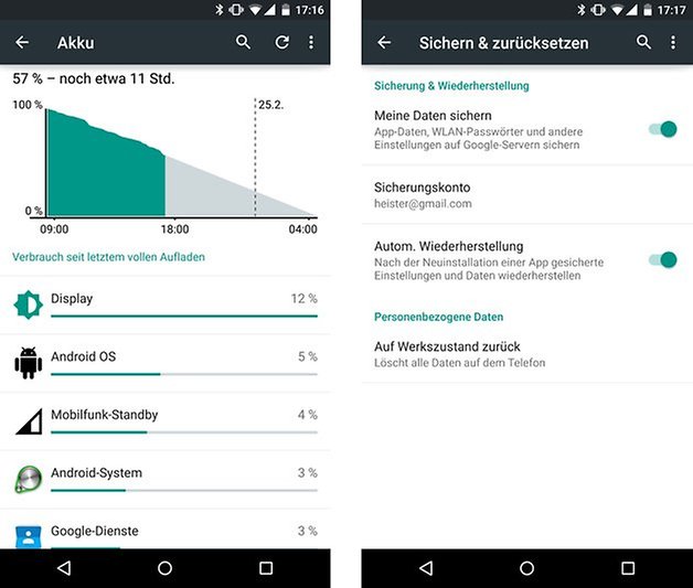 nexus 6 akku factory reset