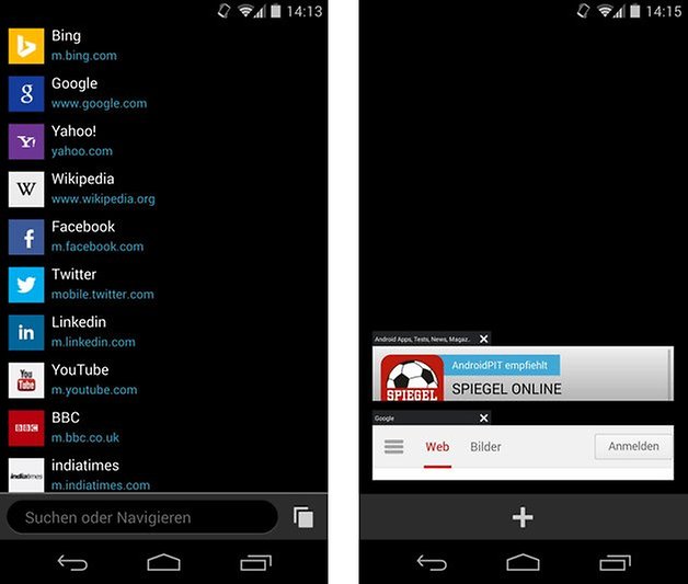 nokia x browser start tabs