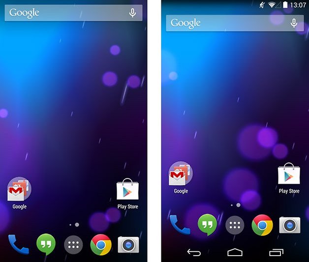 paranoid android immersive mode homescreen