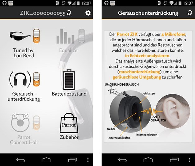 parrot zik software