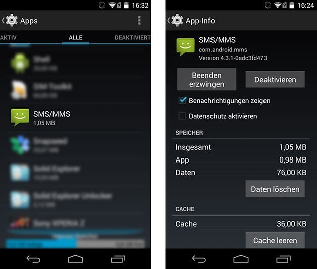 Prozess com.android.mms wurde unerwartet beendet: Problem ...