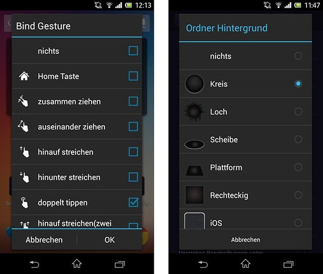 solo launcher gesten ordner