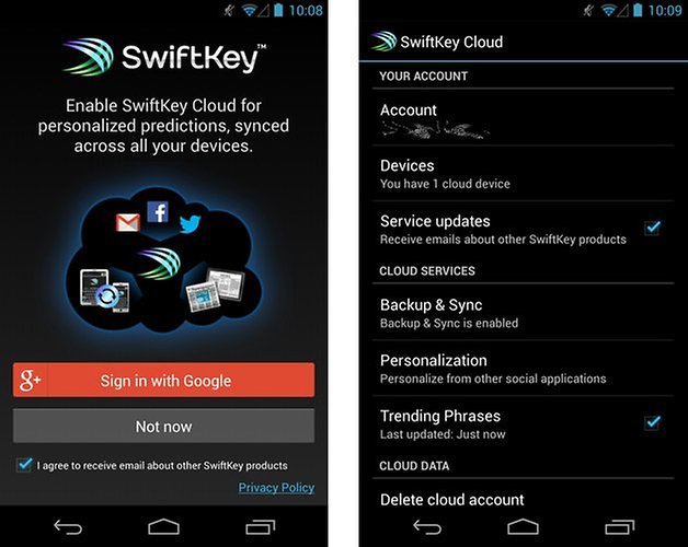 swiftkey cloud beta screenshots