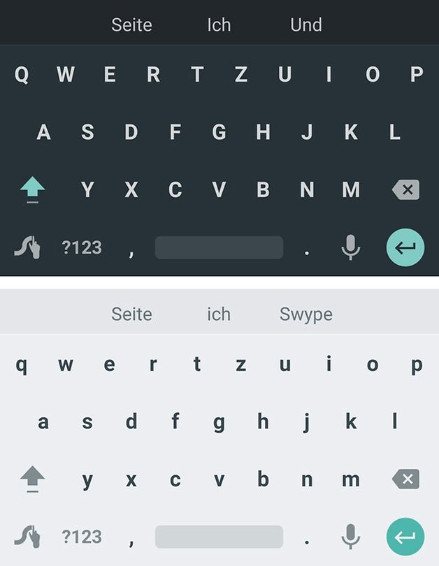 swype android material dark material light theme