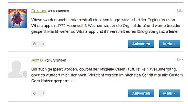 whatsapp plus sperre kommentare androidpit