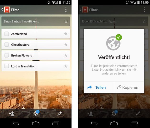 wunderlist 3 liste oeffentlich