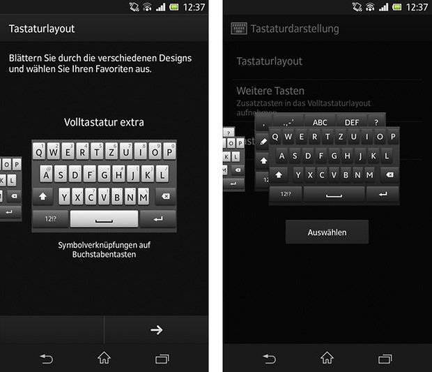 xperia z tastatur