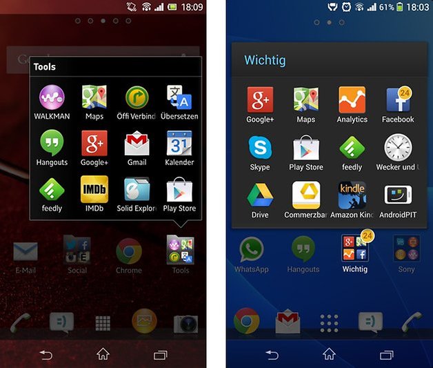 xperia z z1 ordner