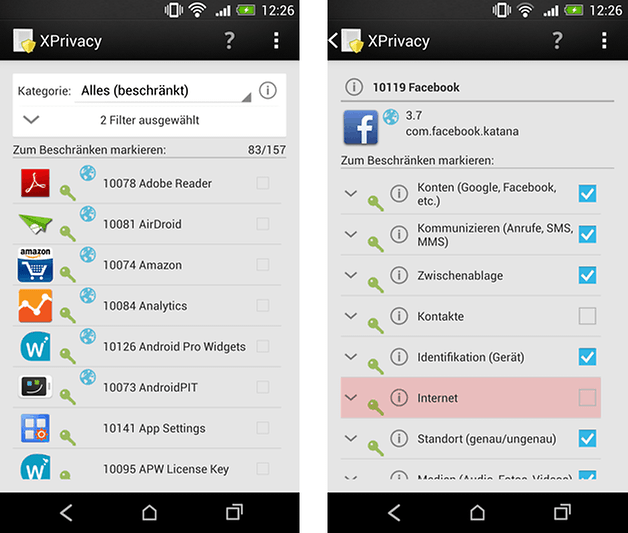 xprivacy settings apps