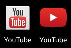 youtube icons