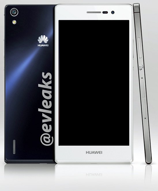 ascend p7 press evleaks front back