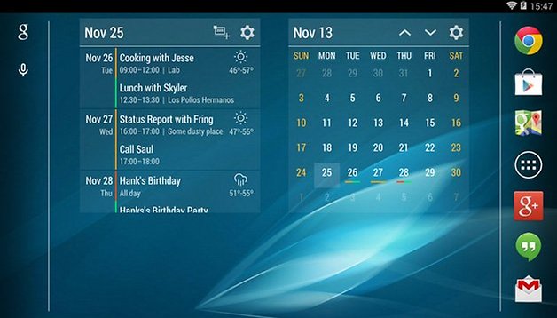Lieblings-App: Event Flow Calendar Widget