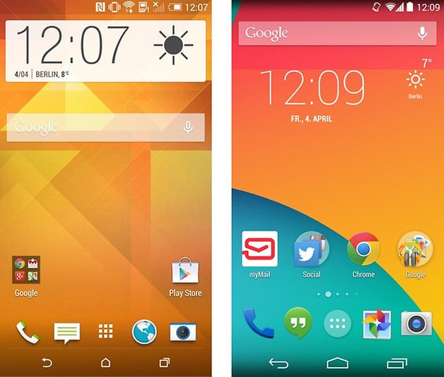 homescreens htc one nexus 5