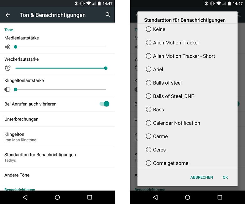 android einstellungen benachrichtigungston