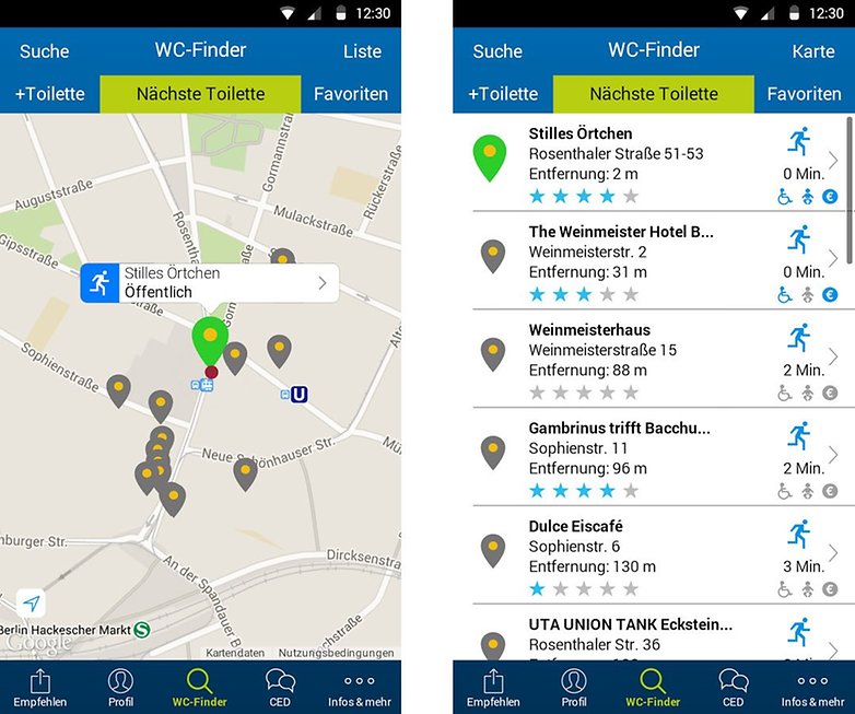 wc finder deutschland