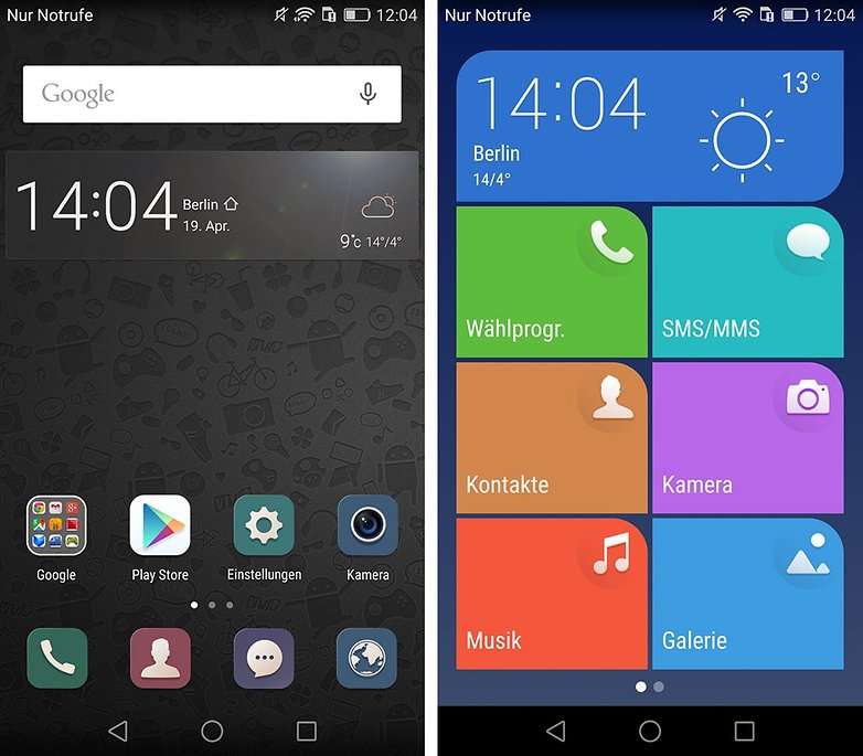 huawei p8 startbildschirm standard einfach