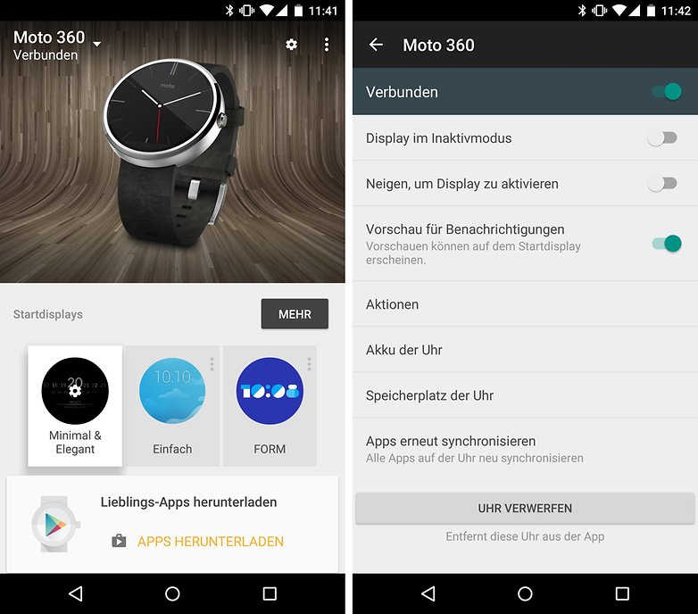 moto 360 display inaktiv