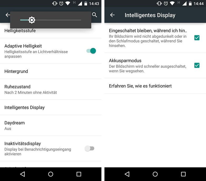 moto x 2014 einstellungen display