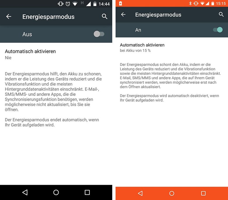 moto x 2014 energiesparmodus