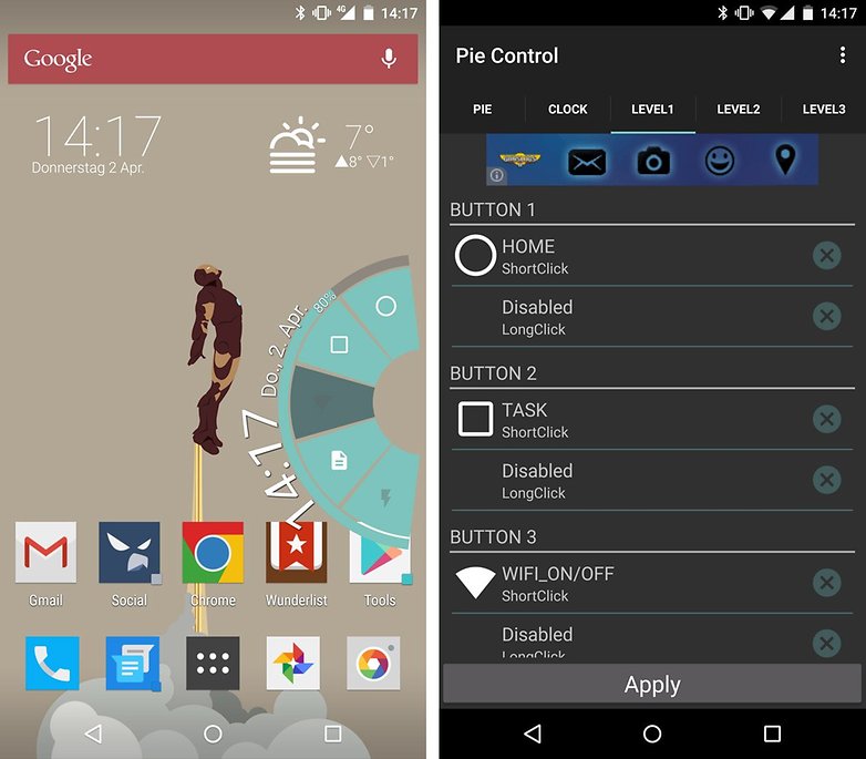 pie control nexus 6