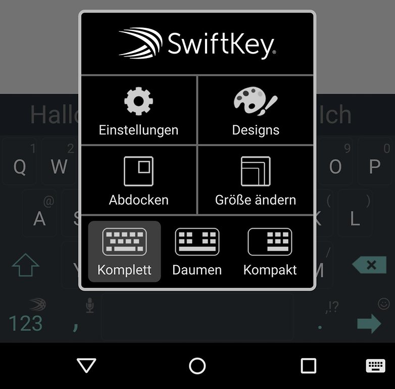 swiftkey tastatur einstellungen modus