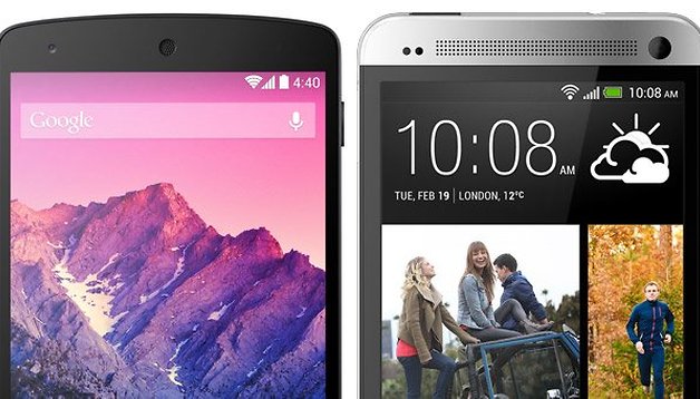 Nexus 5 vs. HTC One M7: Duell der Giganten von 2013