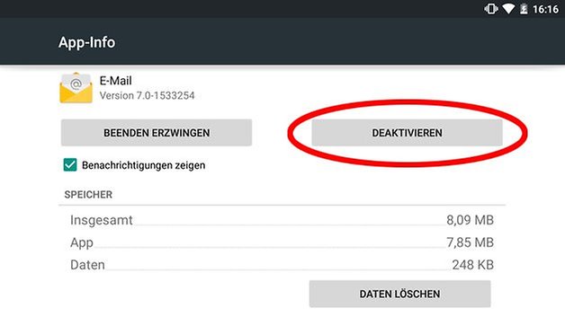 nexus 9 app deaktivieren