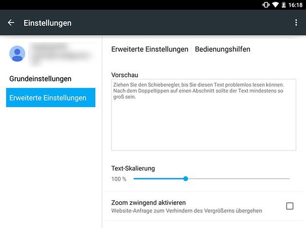 nexus 9 chrome bedienungshilfen