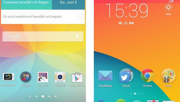 Optimus UI vs. Stock-Android: Vergleich der Herstelleraufsätze 2014