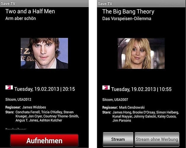 savetv aufnahme stream
