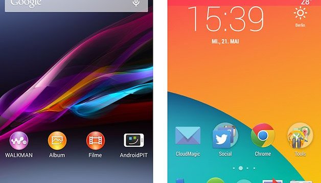 Xperia UI vs. Stock-Android: Vergleich der Herstelleraufsätze 2014