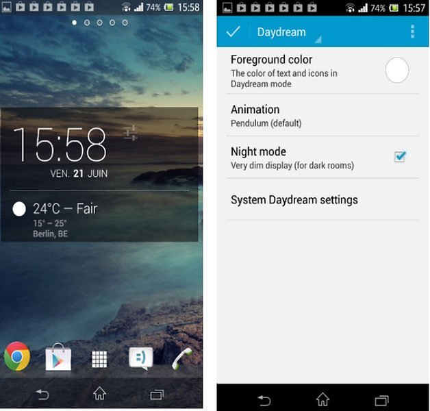 Dashclock Daydream