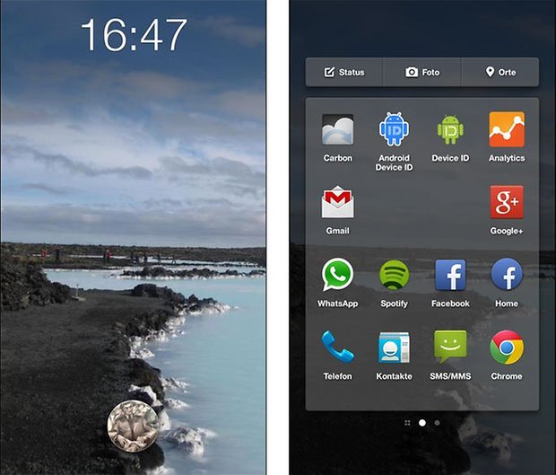 facebook home screen
