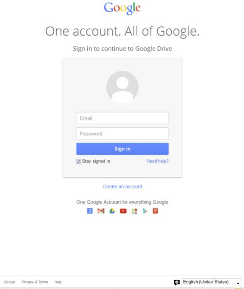 google drive fake phishing