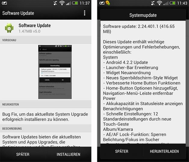 htc one update android 4 2 2
