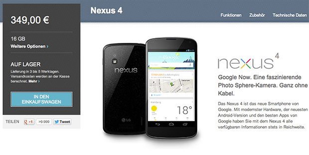 nexus 4 play store