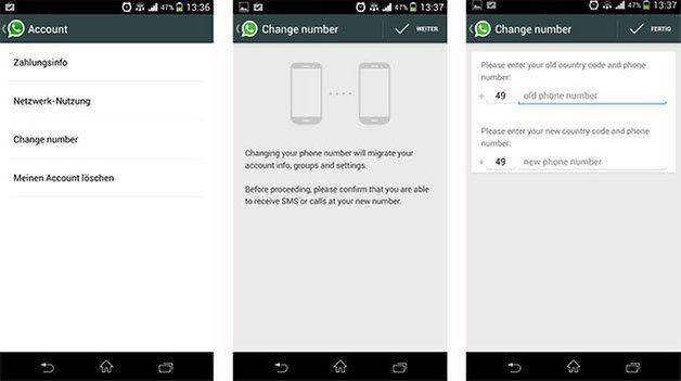 whatsapp change number 2
