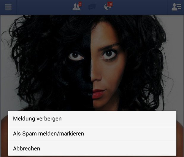 Facebook Meldungen bearbeiten